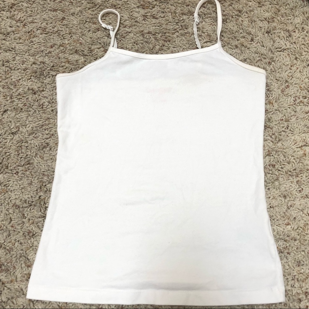 Girls White Cat & Jack Tank Top